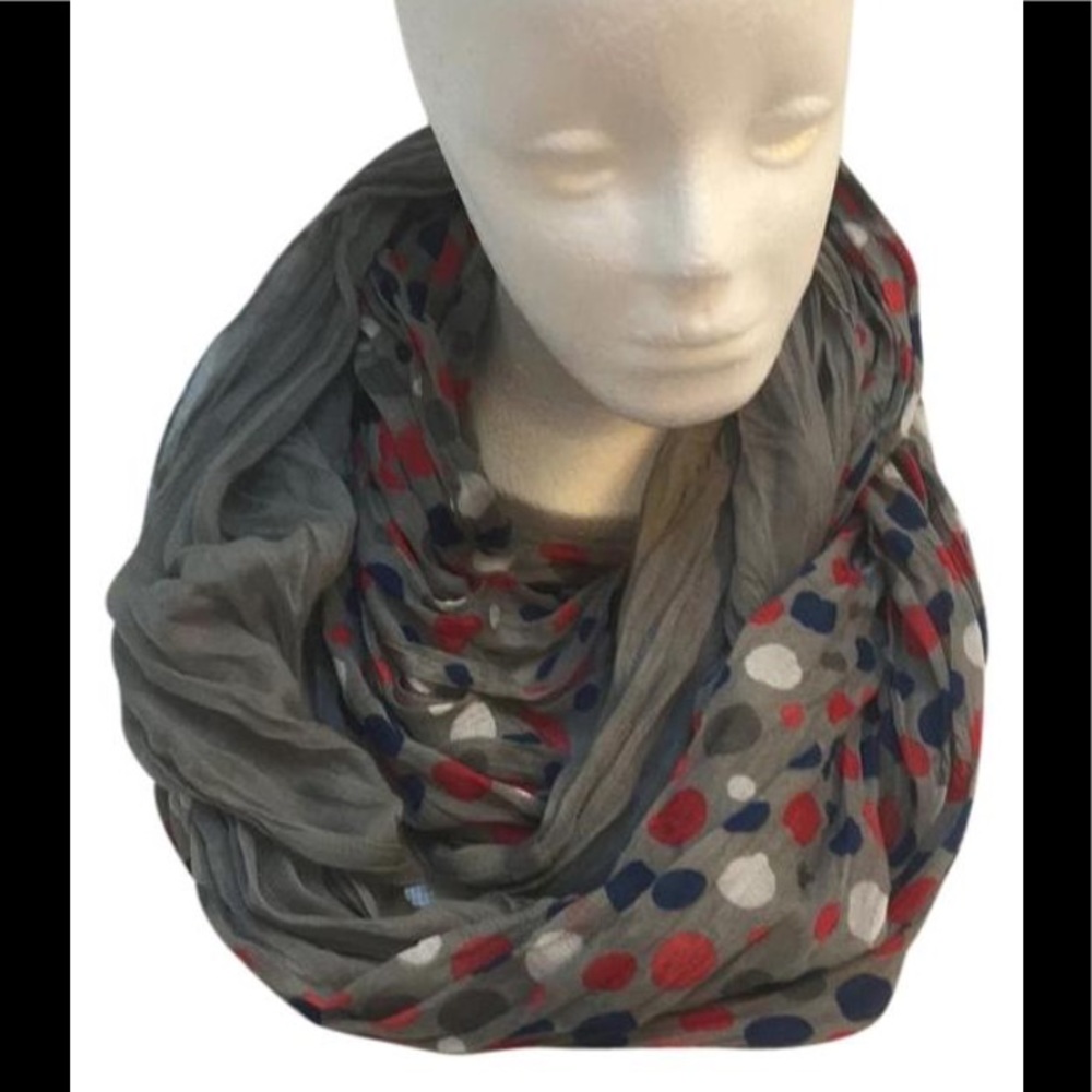 Dotted infinity scarf loop polka dots tik tok